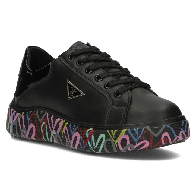 Filippo Ledersneakers DP4480/24 BK MLT Schwarz