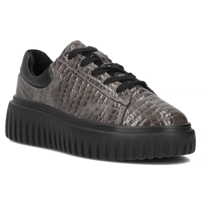 Filippo Ledersneakers DP6766/25 GR Grau